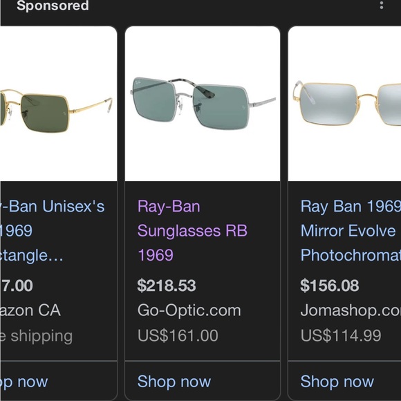 Ray Ban Rectangle 1969 polarized glasses - Picture 5 of 5